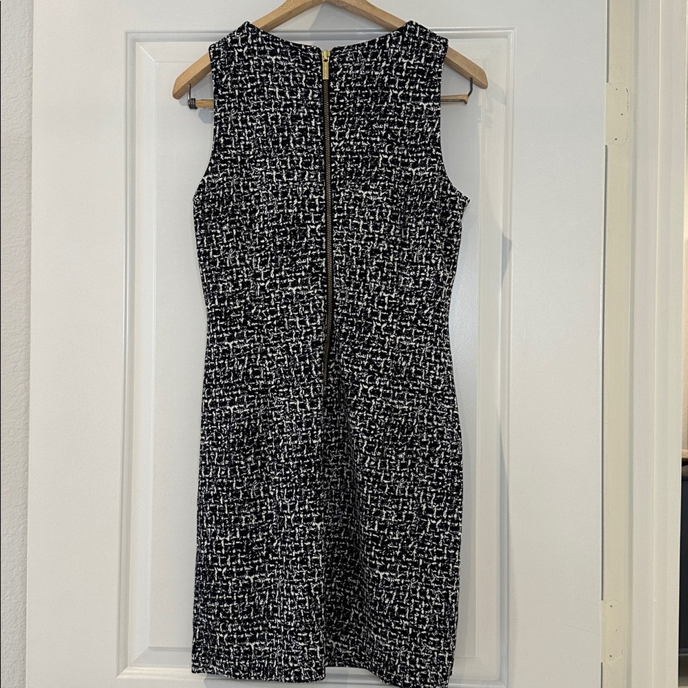 MICHAEL KORS NAVY CREAM DRESS